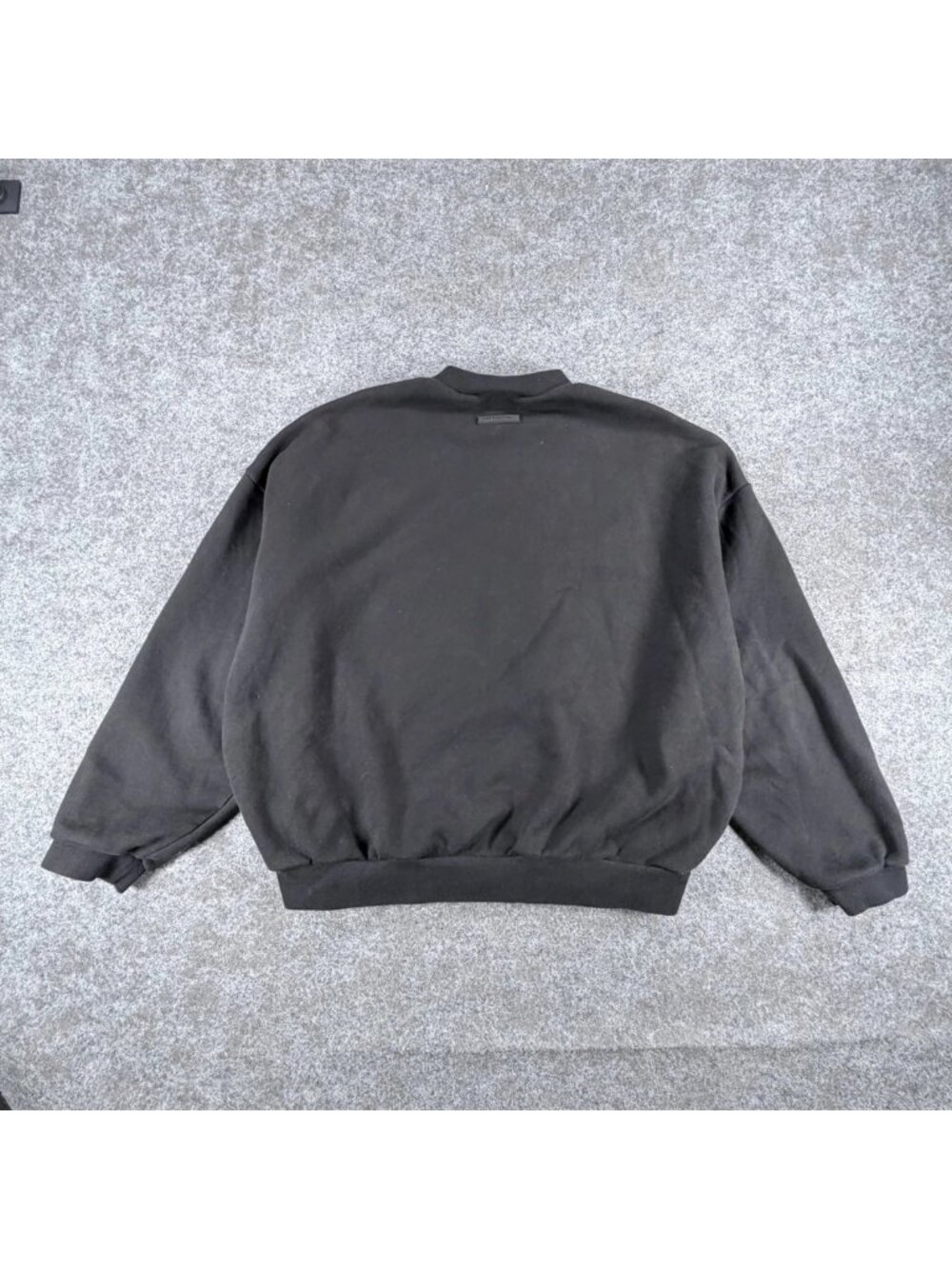 Fear Of God Essentials Sweatshirt Mens L Black Classic Fleece Crew Neck Outdoor - Picture 10 of 16